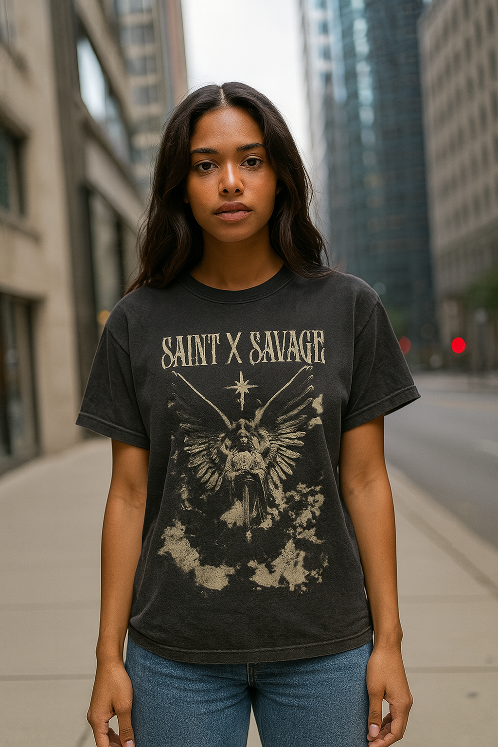 SAINT X SAVAGE – Limited Distressed Vintage Tee